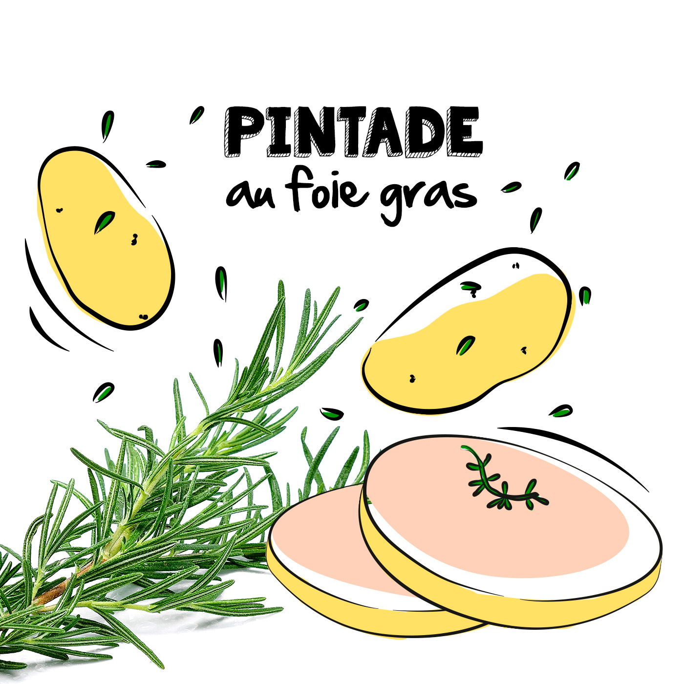 Pintade au foie gras