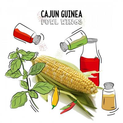 Cajun guinea fowl wings by chef Corentin Rochez