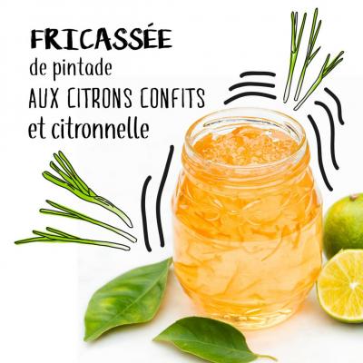 Fricassée de pintade aux citrons confits et citronnelle