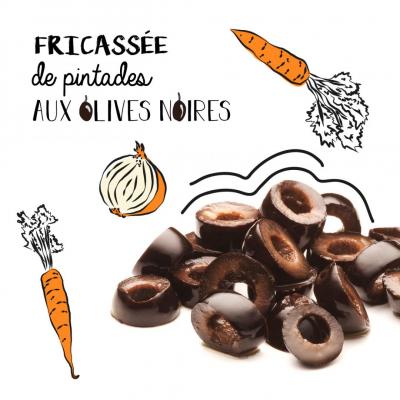 Fricassée de pintades aux olives noires