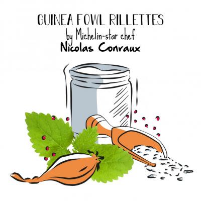 Guinea fowl rillettes by Michelin-star chef Nicolas Conraux