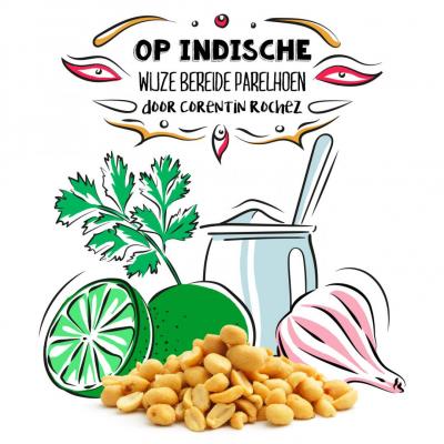 Op Indische wijze bereide parelhoen, door Corentin Rochez