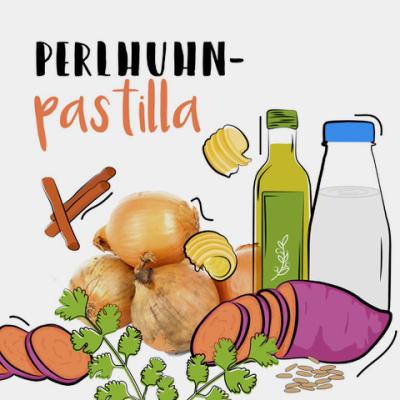 Perlhuhn-Pastilla