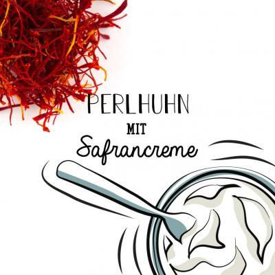 Perlhuhn mit Safrancreme