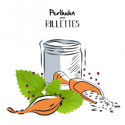 Perlhuhn-Rillettes