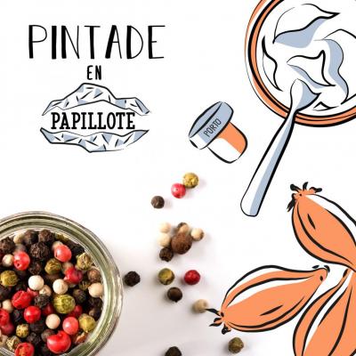 Pintade en papilotte