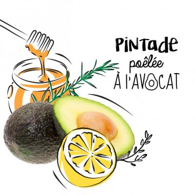 Pintade à l'avocat