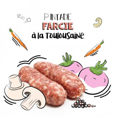 Pintade farcie à la Toulousaine