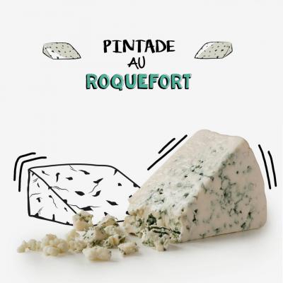 Pintade au roquefort