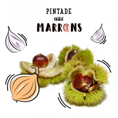 Pintades aux marrons