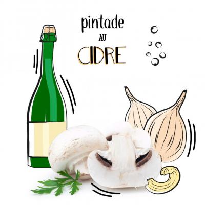 Pintade au cidre