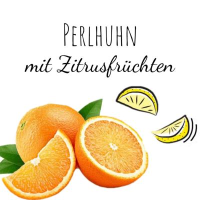 Perlhuhn mit Zitrusfrüchten